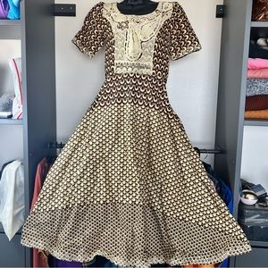 BRAND NEW AUTHENTIC AFRICAN PRINT MIDI DRESS